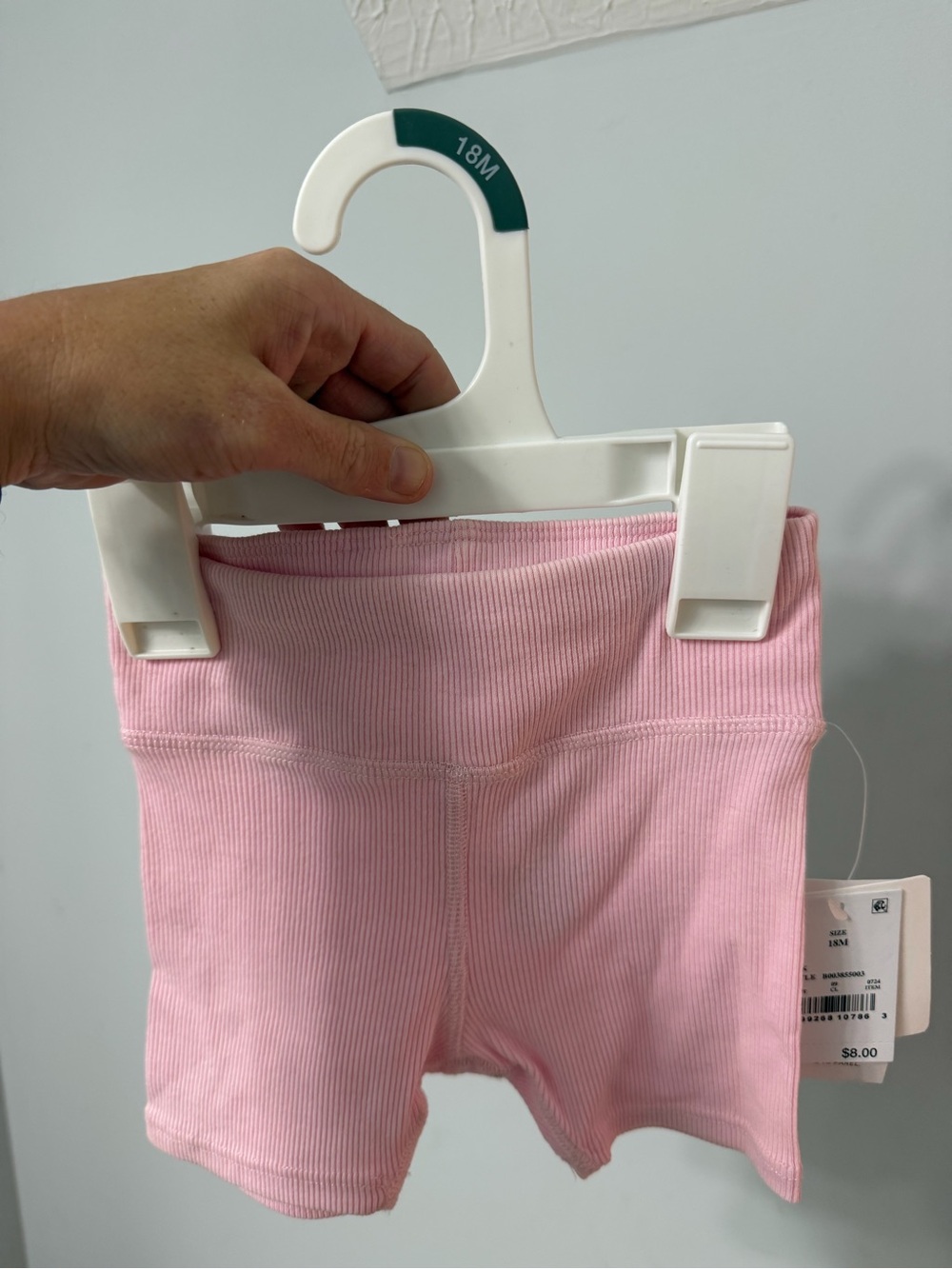 Cat & Jack Pink Ribbed Baby Shorts